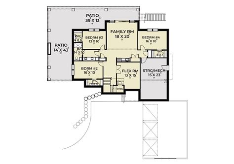 Walkout Basement Modern Style House Plan 8588 Moderno 8588