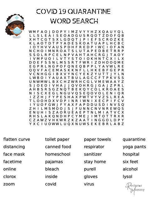 Funny Quarantine Word Search Printable The Rockstar Mommy