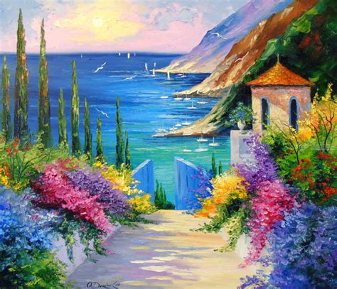 Sunny Road To The Sea Paintings By Olha Darchuk