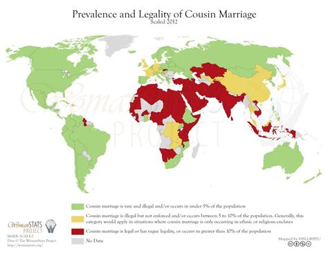 prevalence and legality of cousin marriage mapporn