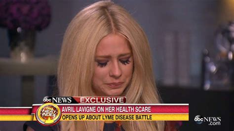 Avril Lavigne In Tears Over Lyme Disease Fight Ents And Arts News Sky News