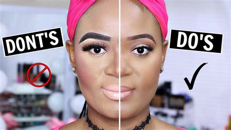 makeup mistakes to avoid do s and don ts for black women omabelletv youtube