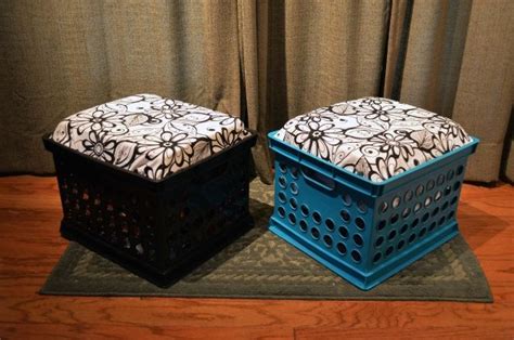 Upcycled Crate Stools Upcycle Art Crate Stools Crates Milk Crate
