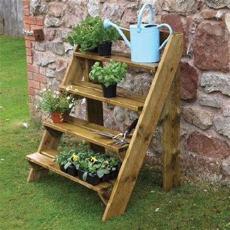 33 The Best Ladder Garden Planter Ideas Homepiez Wooden Garden