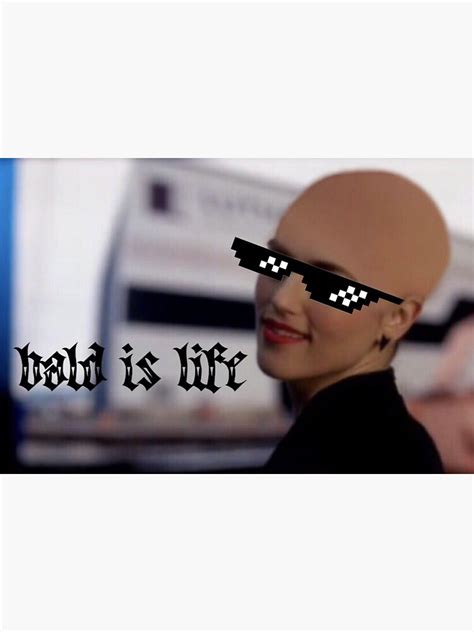 Bald Lena Bald Is Life Sticker By Samanthafalcon Redbubble