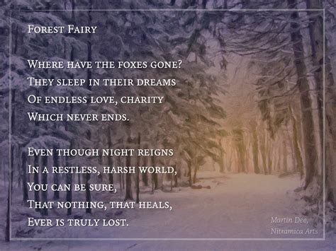 Forest Fairy Poem Text Und Grafik Martin Dühning Niarts Anastratin