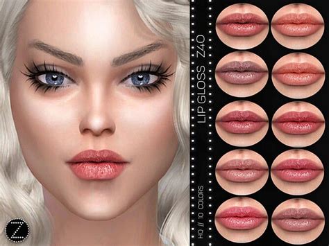 Lipgloss Z40 By Zenx At Tsr Sims 4 Updates