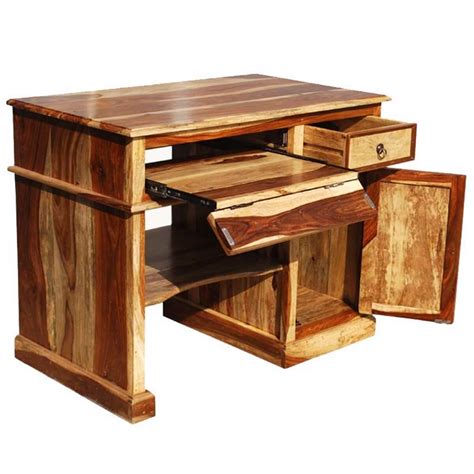 Solid Wood Computer Desk For Small Space