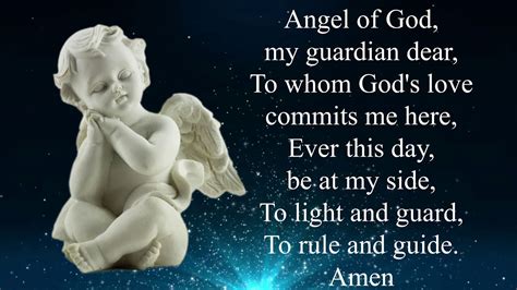Guardian Angel Prayer In English Youtube