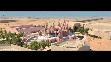 Baps Hindu Mandir Abu Dhabi What An Architectural Rendition Youtube