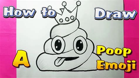 How To Draw Poop Emoji Youtube