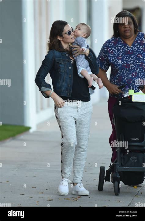 Jessica Biel Spotted Out Strolling With Her Son Silas Randall Timberlake On Ventura Boulevard