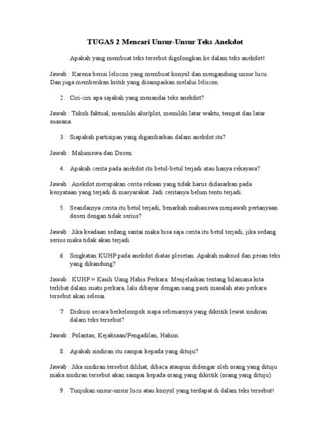 Mengapa Teks Anekdot Lucu | Serbameme