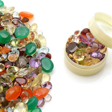 500 Carats Loose Mixed Gems Wholesale Lot Natural Faceted Semi