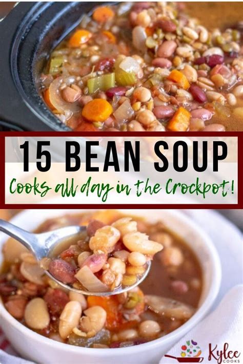 A Yummy Slow Cooker 15 Bean Soup Packed With Flavor And Goodness