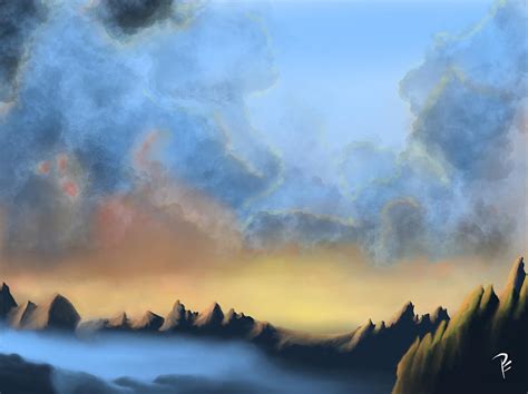 Storm Clouds At Sunset Digital Art By Penny Firehorse