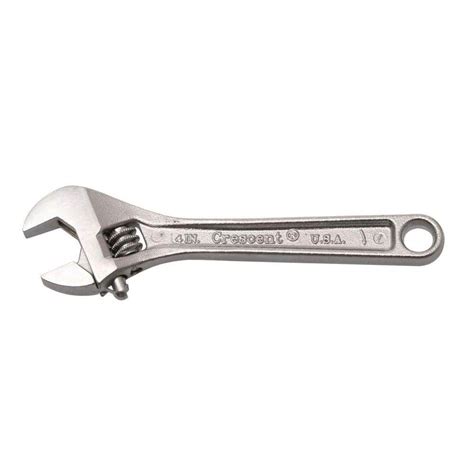 Crescent 4 In Adjustable Wrench Ac14v The Home Depot