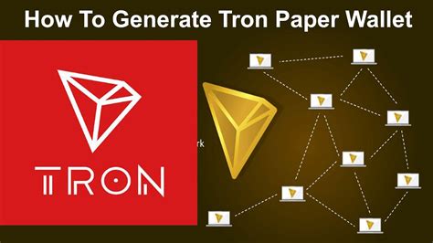 This web site will generate your personal and public keys and their correct qr codes. How To Generate Tron Paper Wallet | Create Cryptocurrency ...