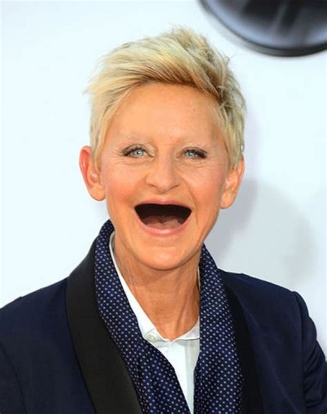 Celebrities Without Teeth And Eyebrows Boredom Bash Ellen