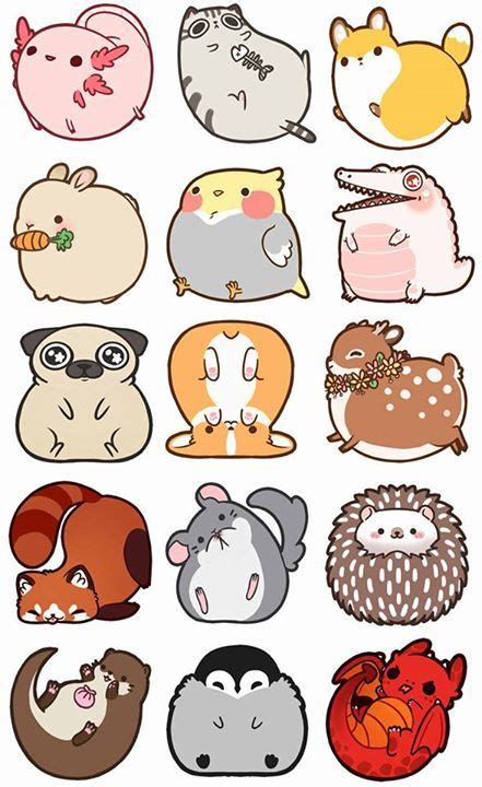 Pin By Snowmoon On Ideas To Make Cute Animal Drawings Kawaii Cute