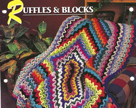 Crochet Afghan Pattern Ruffles And Blocks Annies Crochet Quilt And