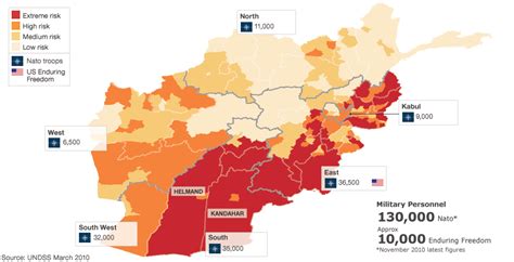 Bbc News Afghan Troop Map Us And Nato Deployments