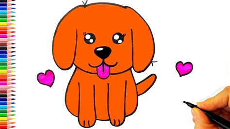 Çok Kolay Sevimli Köpekcik Çizimi Köpek Nasıl Çizilir Köpek Çizimi