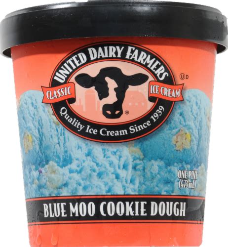 United Dairy Farmers Blue Moo Cookie Dough Ice Cream 1 Pint Ralphs