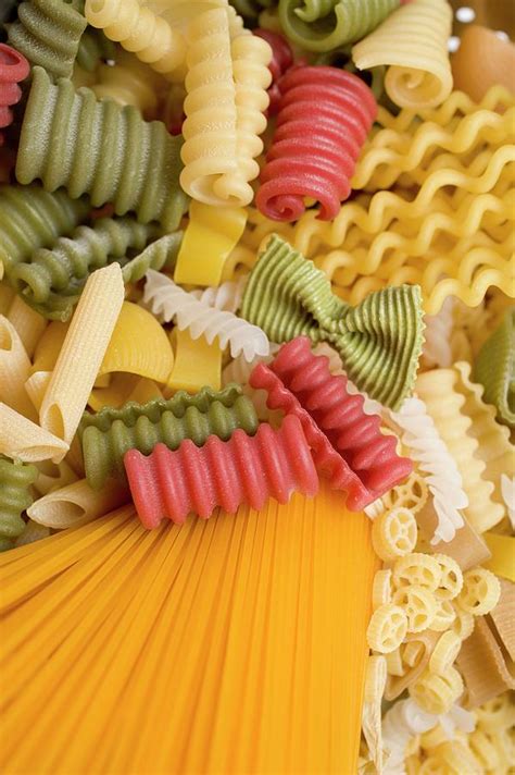Various Types Of Coloured Pasta Photograph By Foodcollection Fine Art