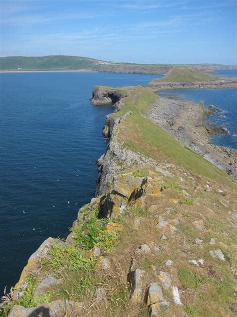 Worms Head And The Mainland © Dave Croker Geograph Britain And Ireland