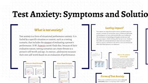 Test Anxietysymptoms And Solutions By Umuc Student