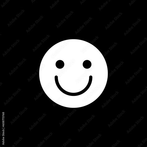 Smile Icon Happy Face Icon Customer Feedback Vector Emoticon White