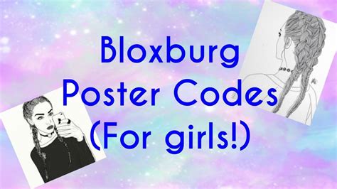 Roblox Bloxburg Poster Codes For Girls Youtube