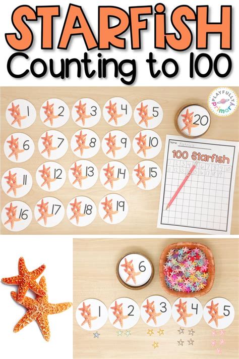Starfish Math Counting To 100 Kindergarten Holiday Activities Math