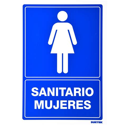 Letrero Sanitario Mujeres Protecccion Civil 1 Pieza Surtek 10200