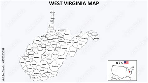 West Virginia Map State And District Map Of West Virginia
