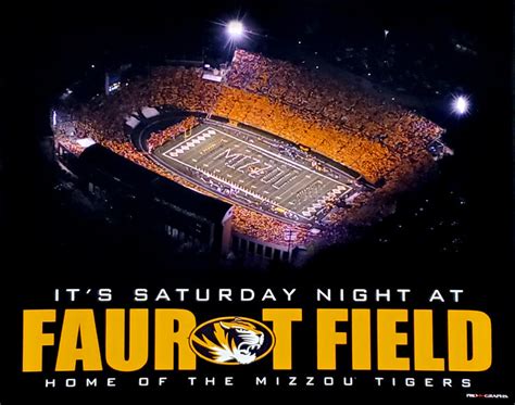 Missouri Tigers Football Its Saturday Night At Faurot Field Poster Print Prographs Inc