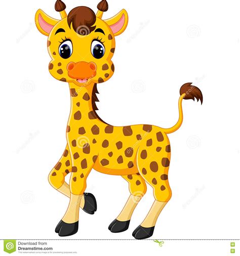 Cute Giraffe Cartoon Stock Vector Illustration Of Africa 73603165