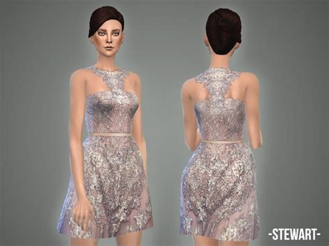 The Sims Resource Stewart Dress By April Sims 4 Downloads