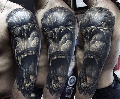 100 Gorilla Tattoo Designs For Men Great Ape Ideas