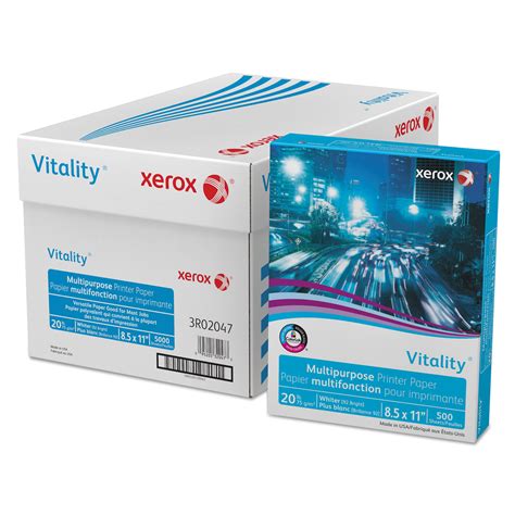 Xerox Vitality Multipurpose Printer Paper 92 Brightness 20 Lb 8 12