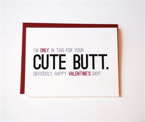funny valentine card valentines day card cute butt via etsy design pinterest funny