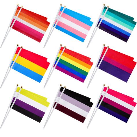 Buy 81 Pieces Rainbow Pride Bisexual Mini Gay Stick S Pansexual Mini Pride Transgender Lesbian