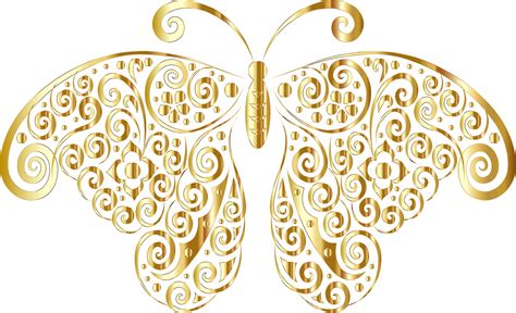 Gold Clipart Butterfly Transparent Gold Butterfly Png 71f