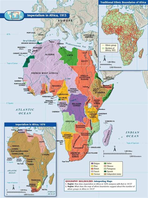 Imperialism In Africa 1913 Africa Map Map History Geography