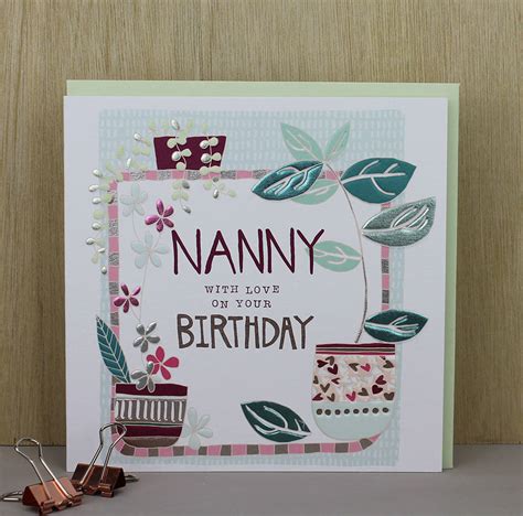 Nanny Birthday Card By Molly Mae®
