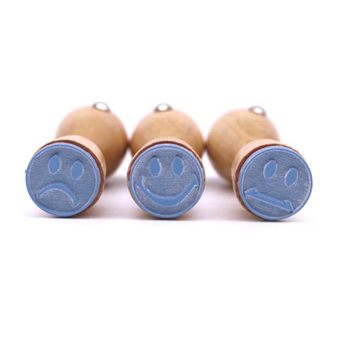 Stempel Smiley Set 02 Ca Ø 20 Mm 3 Motivstempel