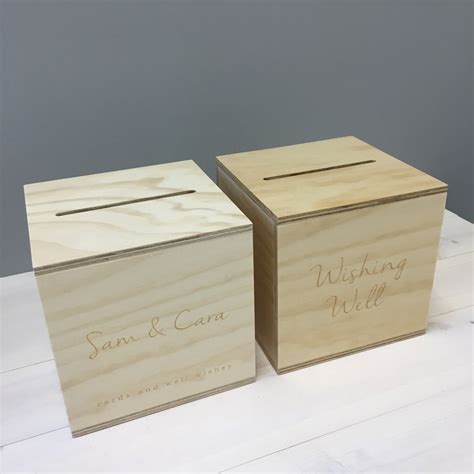 Wishing Well Custom Wooden Wishing Well Wedding Box Etsy