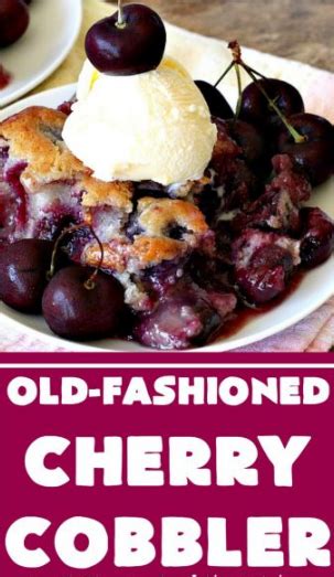 Recipe Old Fashioned Cherry Cobbler Grand Recipes Cooking Idea