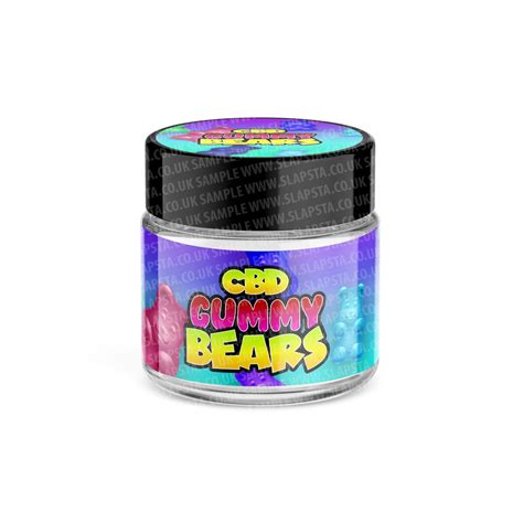 Slapsta Cbd Gummy Bears Glass Jars Pre Labeled
